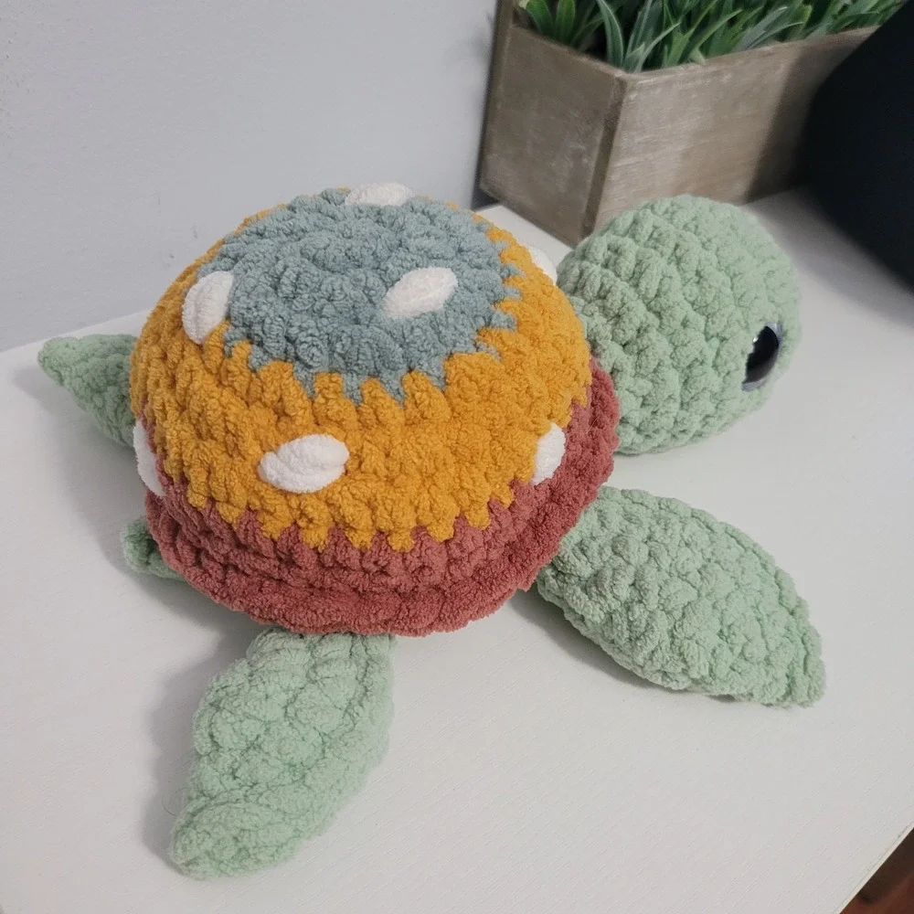 Handmade crochet sea
